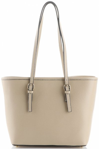 Klasyczne Torebki Skórzane firmy Genuine Leather Beżowe (kolory)
