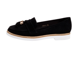 Czarne lordsy na platformie buty VICES 7101