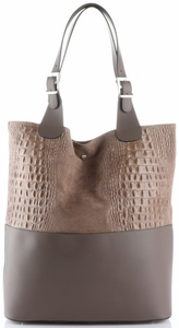 Damskie Torebki Skórzane ShopperBag firmy Genuine Leather Ziemiste (kolory)