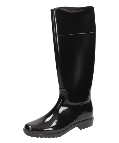 Czarne kalosze damskie, oficerki WISHOT 31-234