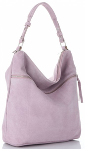 Torebki Skórzane ShopperBag firmy Genuine Leather Różowe (kolory)
