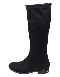 Czarne kozaki damskie ze streczu GOOD-IN 3163