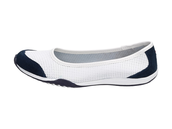 SKÓRA Białe baleriny buty McArthur LL02