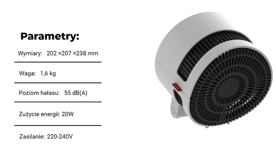 Boneco Air Shower F100 Cyrkulator powietrza 610m3/h