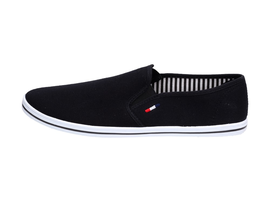 SLIP ON Czarne tenisówki męskie WISHOT 066