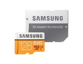 Samsung Evo 128GB - karta pamięci - zapis 60MB/s odczyt 100MB/s - microSDXC - dostępne od ręki