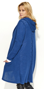 Sweter MAKADAMIA S57 - Jeansowy