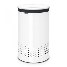Kosz na bieliznę 60L White pokrywa z tworzywa White