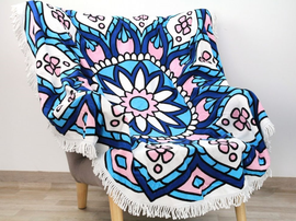 Ręcznik plażowy okrągły BOHO MANDALA REC27