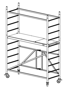 Rusztowanie aluminiowe jezdne KRAUSE ProTec XS - 3,70m 920010