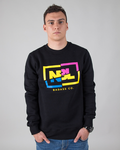BLUZA BEZ KAPTURA CUT ICON BLACK