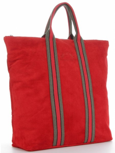 Torebki Skórzane ShopperBag renomowanej firmy VITTORIA GOTTI Czerwone (kolory)