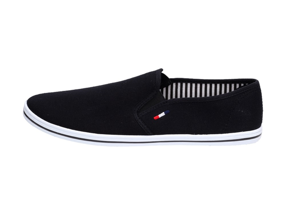 SLIP ON Czarne tenisówki męskie WISHOT 066
