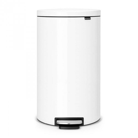 Kosz pedałowy FlatBack+ 30L White