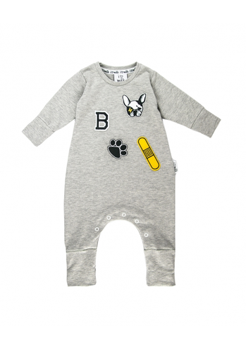 ROMPER DŁUGI RĘKAW DOG PATCHES