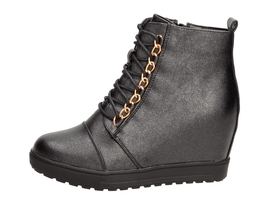 Wygodne botki damskie sneakersy J.STAR J0104BK