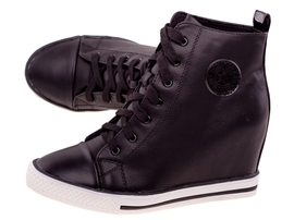 -50% Wiosenne sneakersy trampki damskie 600 BK