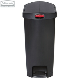 Kosz Slim Jim® Step-On 68L Resin Containers End Step Style black