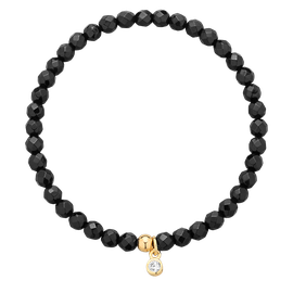 Bransoletka Full Moon Agat Black Gold
