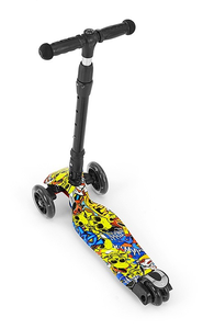 Milly Mally Hulajnoga Scooter Magic Grafiti Świecące koło LED Trójkołowa