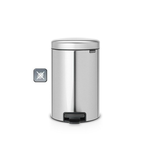 Kosz pedałowy NEWICON 12L Matt Steel FPP