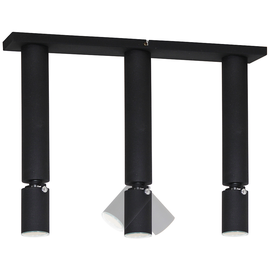 PLAFON DŁUGI 3-PŁ SLIM II RUCHOMY BLACK 727E/1 Aldex