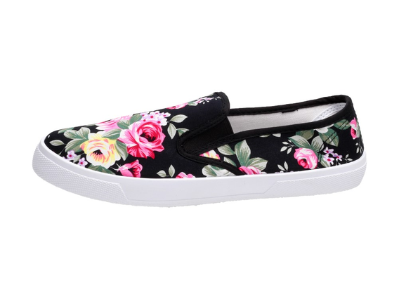 Czarne tenisówki, buty damskie WISHOT 32-069