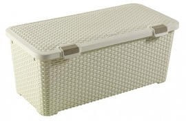 Pojemnik RATTAN Style 72L kremowy