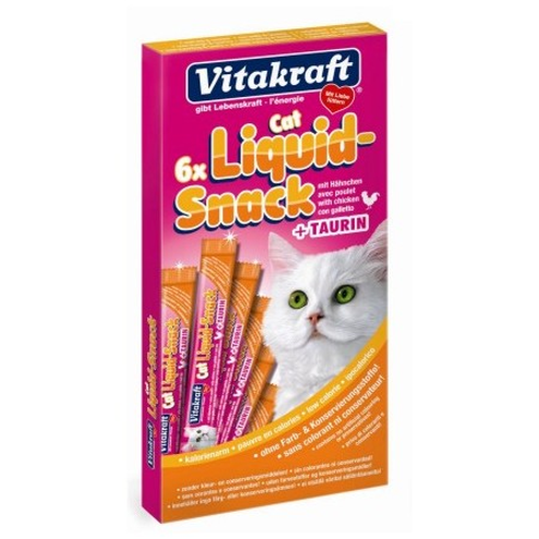 Vitakraft Cat Liquid-Snack z Kurczakiem 6x15g