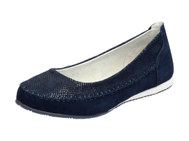 Granatowe baleriny damskie FILIPPO DP013 SKÓRA