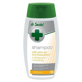 Dr Seidel Szampon dla Psów z Dziegciem i Biosiarką 220ml