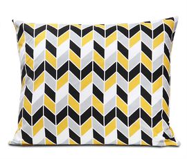 Poszewka bawełniana Geometric Yellow 50x60