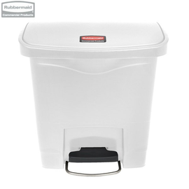 Kosz Slim Jim® Step-On 15L Resin Containers white