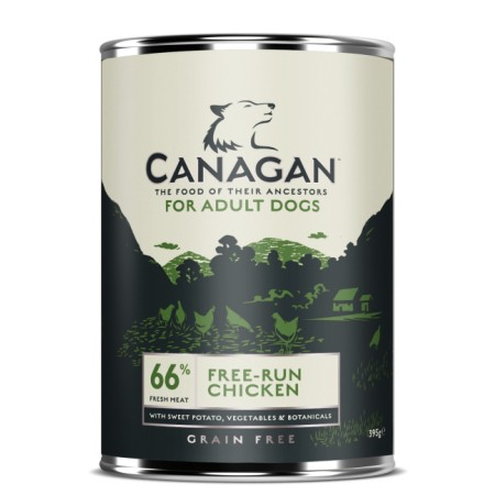 CANAGAN FREE-RUN CHICKEN 395g – PUSZKA DLA PSA (KURCZAK WOLNEGO C