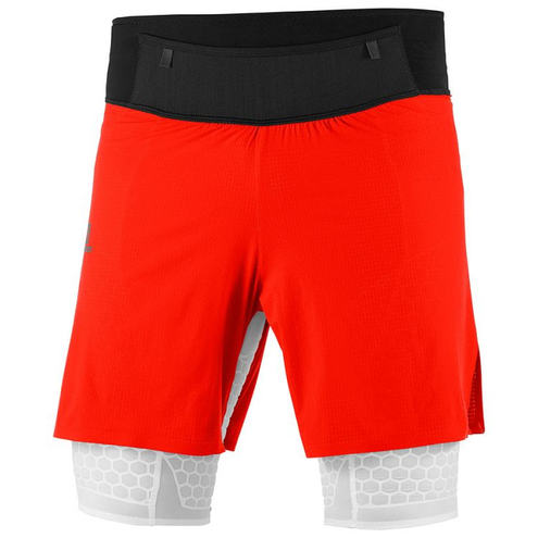Salomon EXO Twinskin Short | Fiery Red - męskie spodenki biegowe