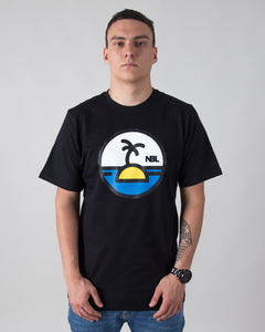 T-SHIRT PALM BLACK