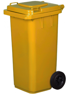 Pojemnik na odpady 120L żółty POJEMNIKI NA ODPADY