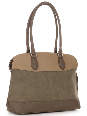 Torebki Damskie firmy David Jones Ciemna Zieleń Khaki