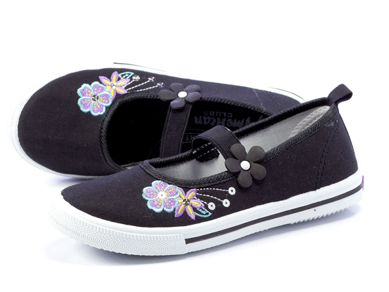 -45%Markowe trampki dziecięce AMERICAN TEN6 BK