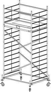 Rusztowanie aluminiowe KRAUSE ProTec XXL - 5,30m 911131