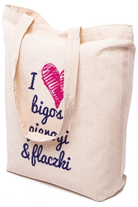 Torba na zakupy bawełniana I LOVE BIGOS, PIEROGI TB-SE38