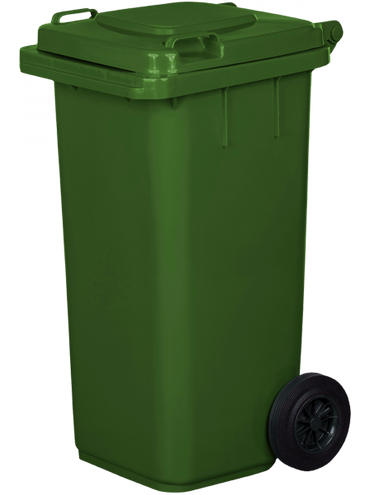 Pojemnik na odpady 120L zielony pojemniki na odpady