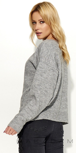 Sweter S58 - Szary Melanż