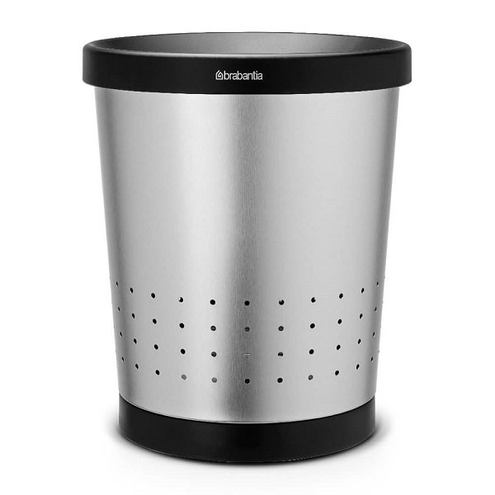 Kosz stożkowy na papier 11L Matt Steel