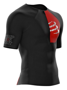 Compressport Postural Aero SS Top - męska kompresyjna koszulka triathlonowa TSTRIV3_SS99