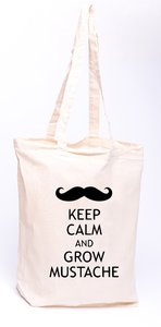 Torba na zakupy bawełniana EKO GROW MUSTACHE M22