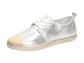 Srebrne espadryle damskie SABATINA 2017-3