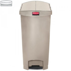 Kosz Slim Jim® Step-On 90L Resin Containers End Step Style beige