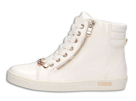 OSTATNIA PARA Wiosenne białe sneakersy Y406-41