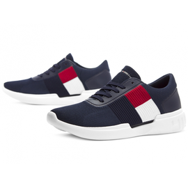 Buty Tommy hilfiger Lightweight runner flag knit > fm0fm02275 403